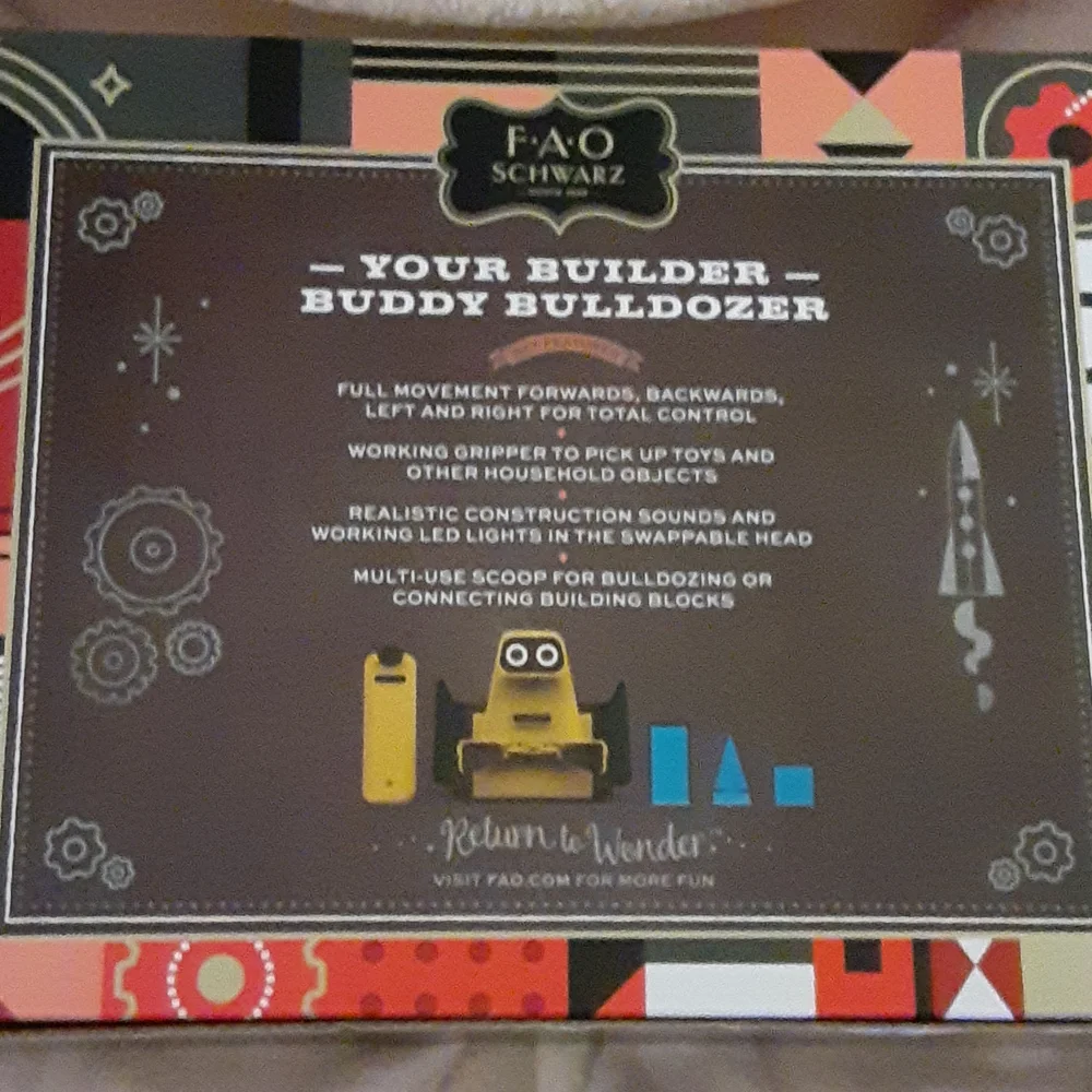 FAO SCHWARZ animated robotic builder Construction gripper bot RemoteContrl NEW …